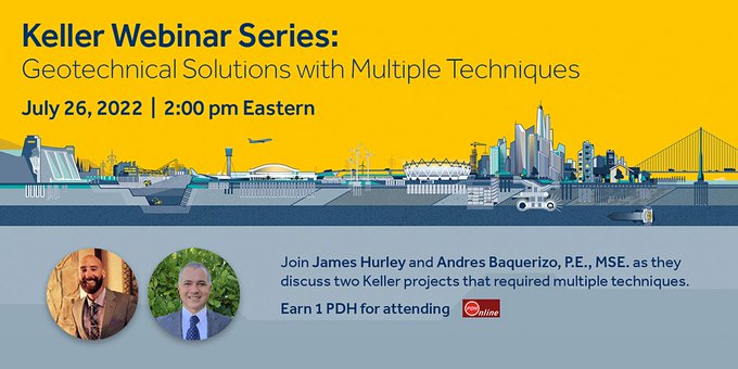 Keller Webinar Series: Geotechnical Solutions with Multiple Techniques
