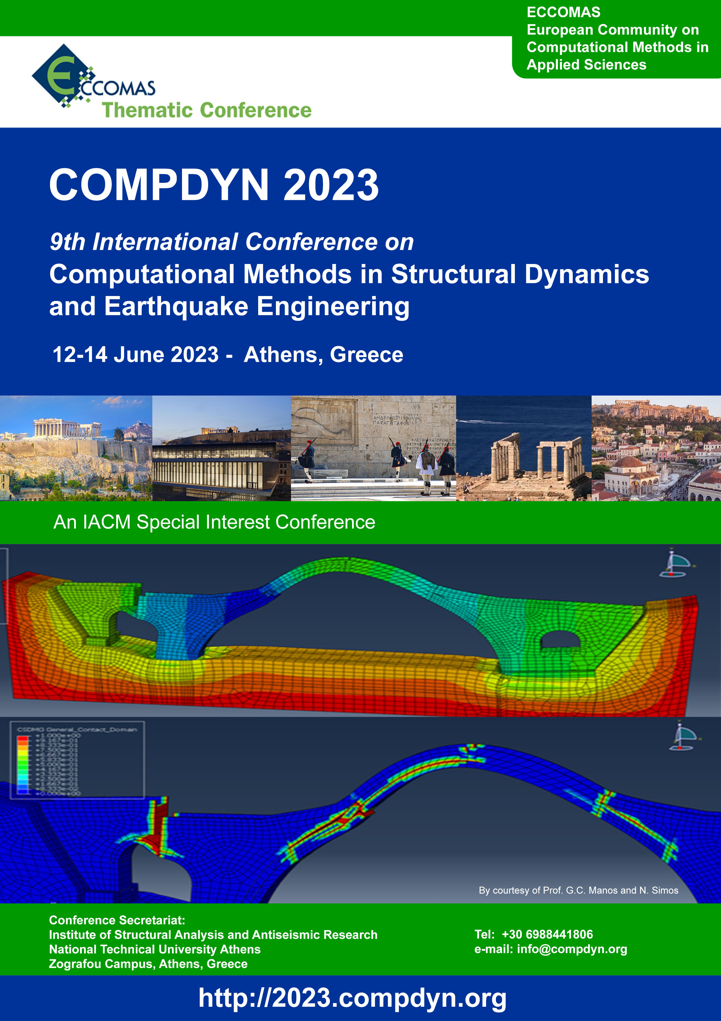 9th International Conference on Computational Methods in Structural Dynamics and Earthquake Engineering (COMPDYN 2023)