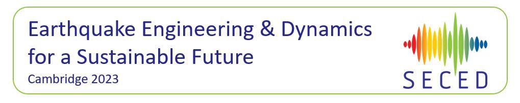 SECED 2023 Conference Earthquake Engineering & Dynamics for a Sustainable Future