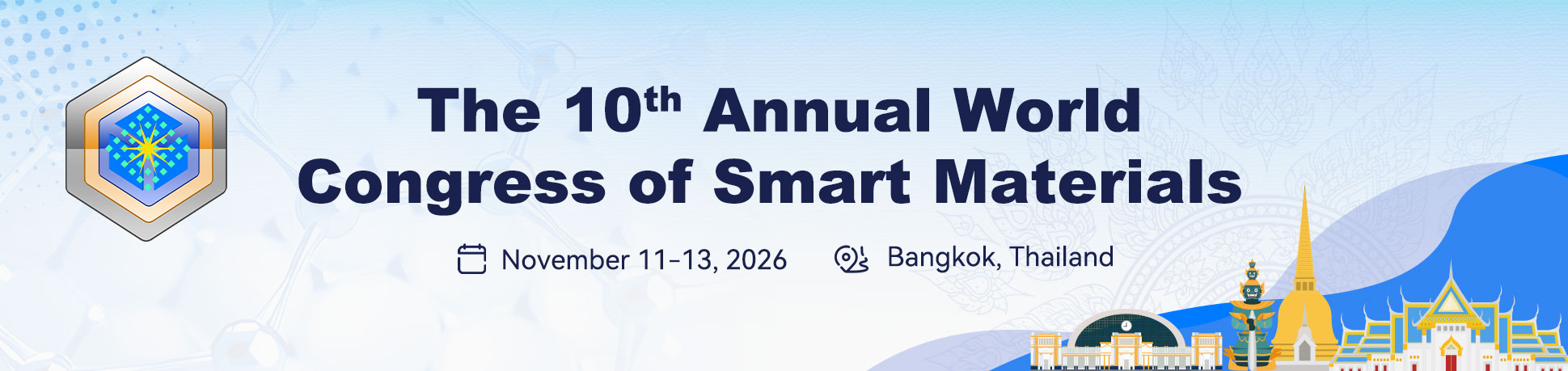 The 10th World Congress of Smart Materials-2026 (WCSM-2026)