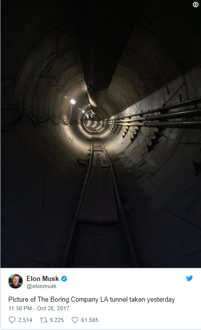proposed LA tunnel system Elon Musk 1